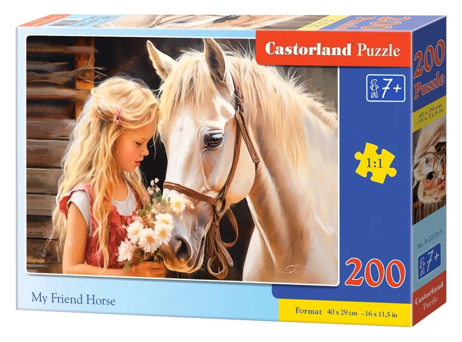 CASTORLAND Puzzle Můj přítel kůň 200 dílků