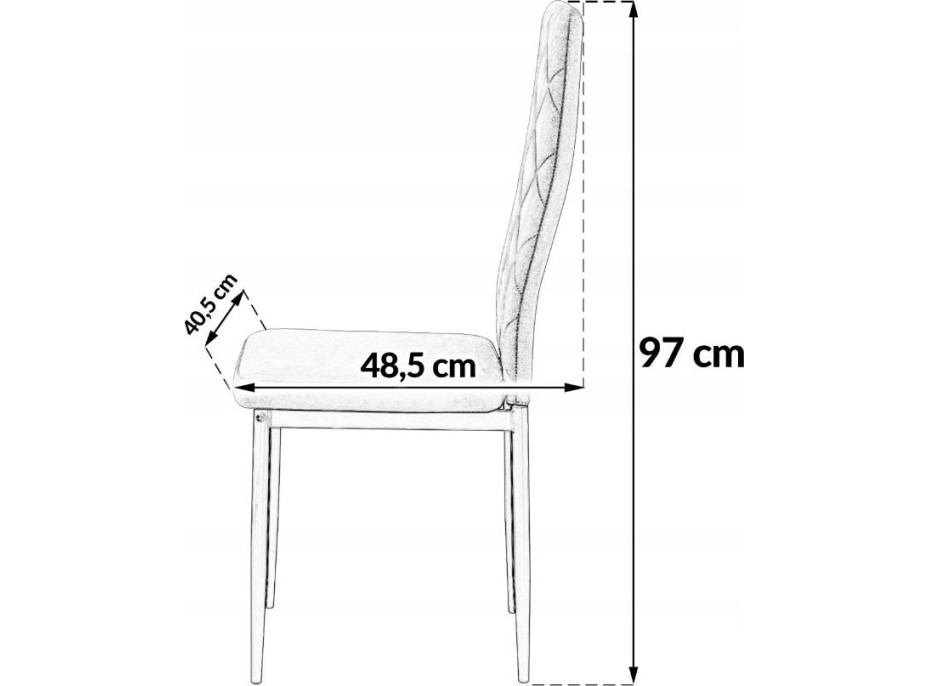 Jídelní židle MARK Polylen - béžová