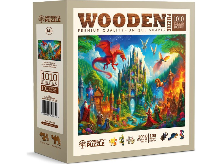 WOODEN CITY Dřevěné puzzle Fantasy zámek 1010 dílků