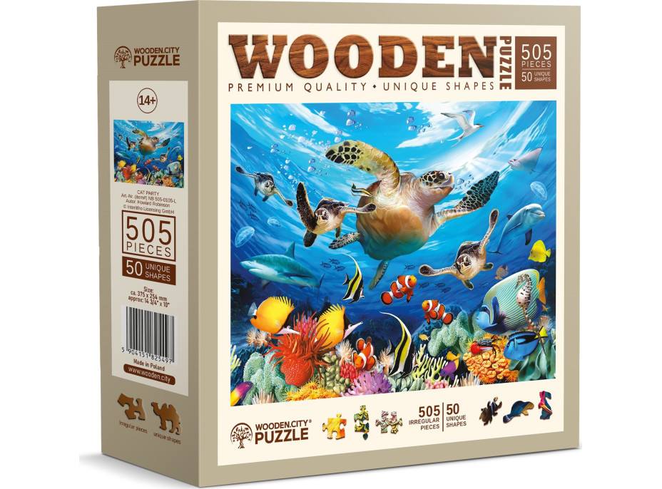 WOODEN CITY Dřevěné puzzle Život v oceánu 505 dílků