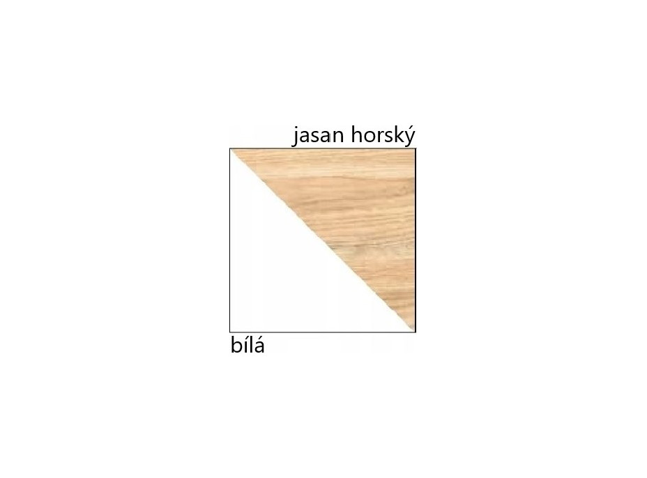 Šatní skříň GAPPA GA1 - jasan horský/bílá