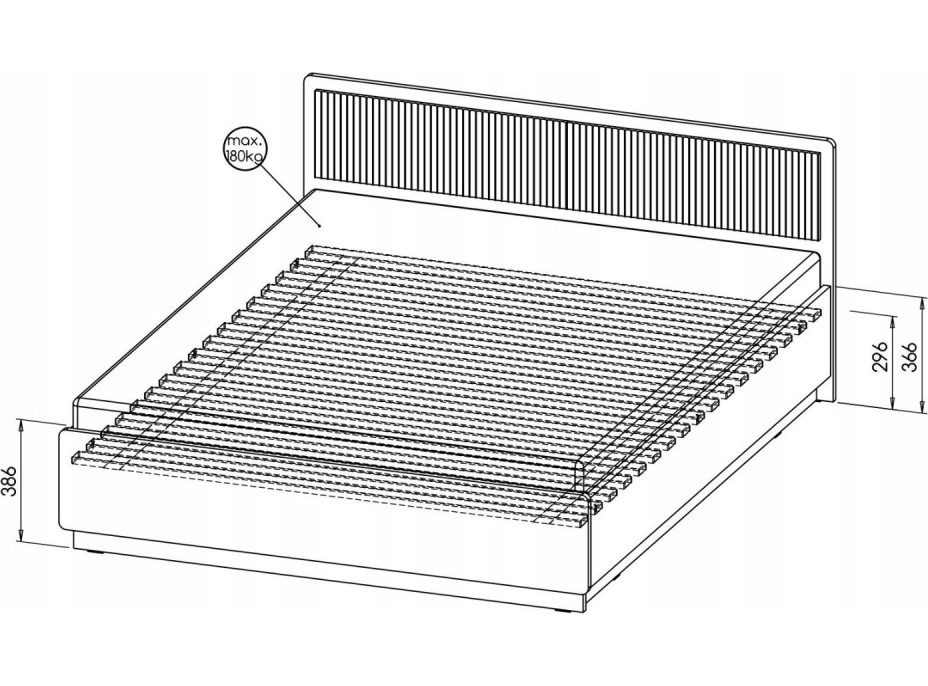 Postel PRESTIGO P13 - 200x160 cm