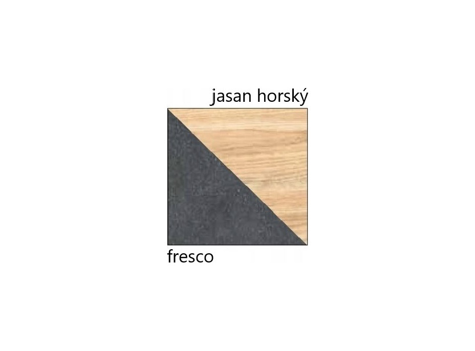 Šatní skříň GAPPA GA2 - jasan horský/fresco