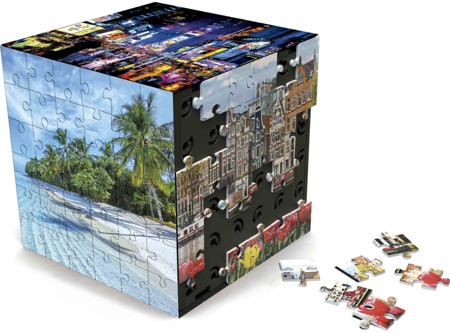 EDUCA 3D Puzzle kostka Cestování 216 dílků