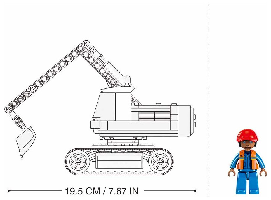 Sluban Town M38-B1196 Pásový bagr – rypadlo