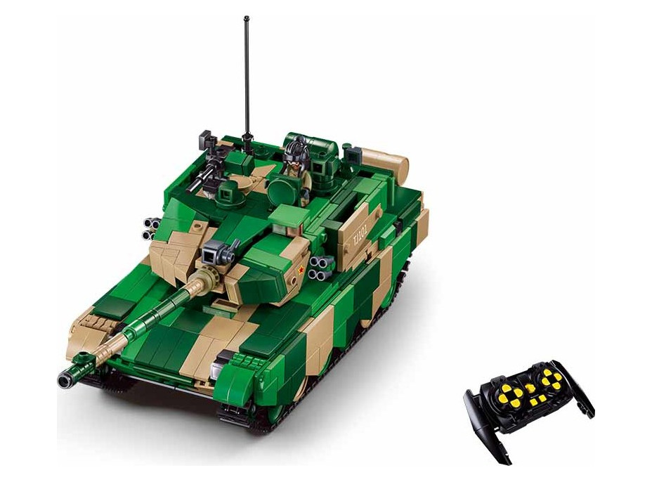 Sluban Power Bricks M38-B7071 R/C ZTZ-99AS Tank na dálkové ovládání