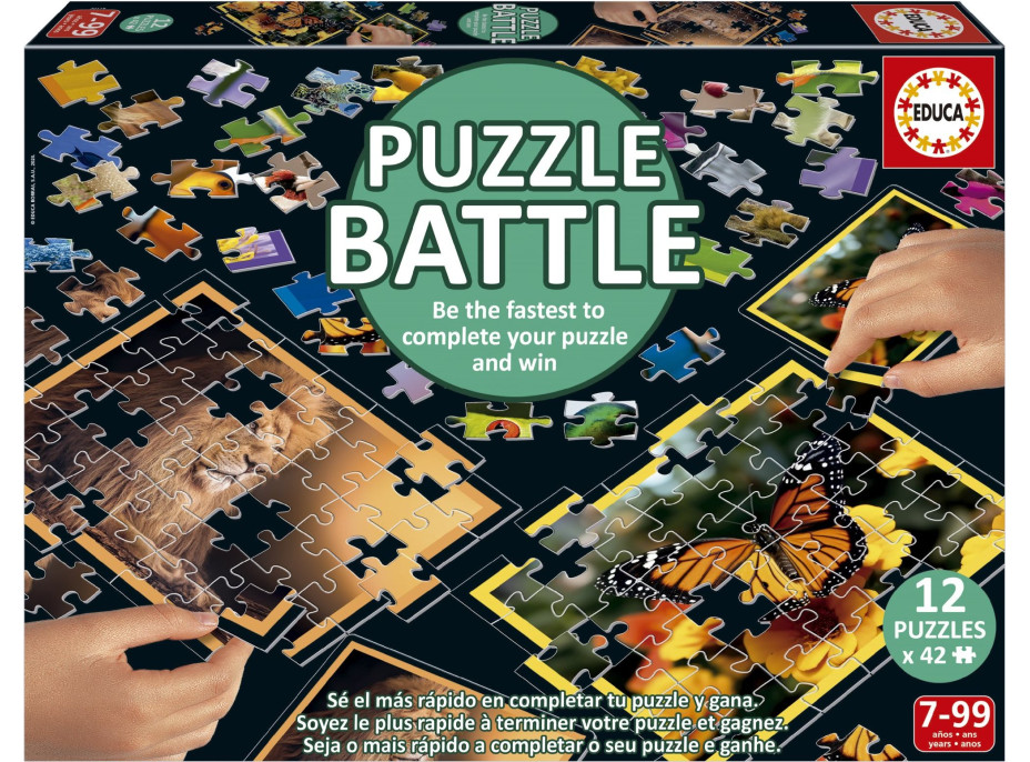 EDUCA Puzzle bitva Příroda 12x42 dílků