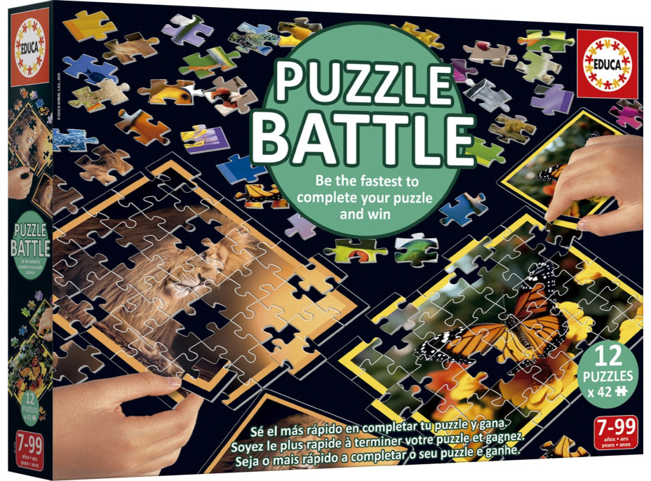 EDUCA Puzzle bitva Příroda 12x42 dílků