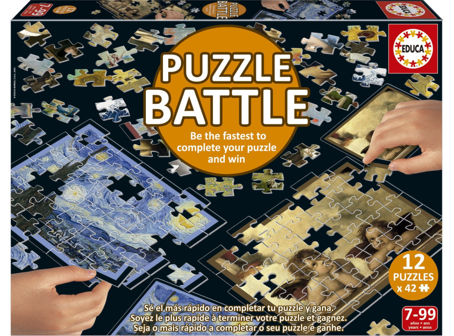 EDUCA Puzzle bitva Umění 12x42 dílků