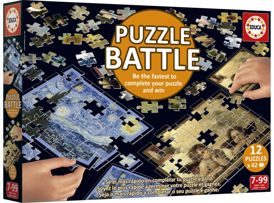 EDUCA Puzzle bitva Umění 12x42 dílků