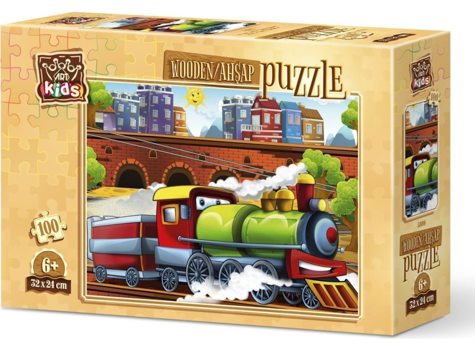 ART PUZZLE Dřevěné puzzle Mašinka 100 dílků