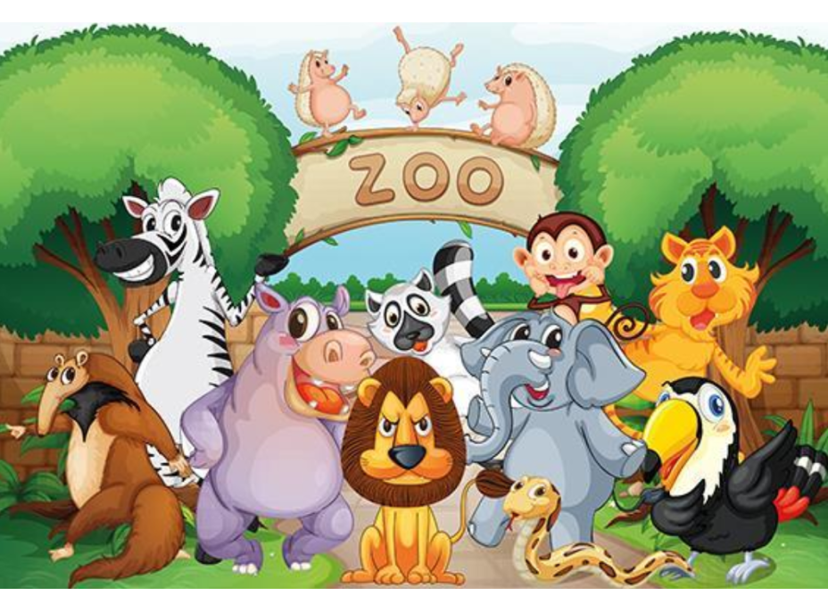 ART PUZZLE Dřevěné puzzle Vítejte v ZOO 100 dílků