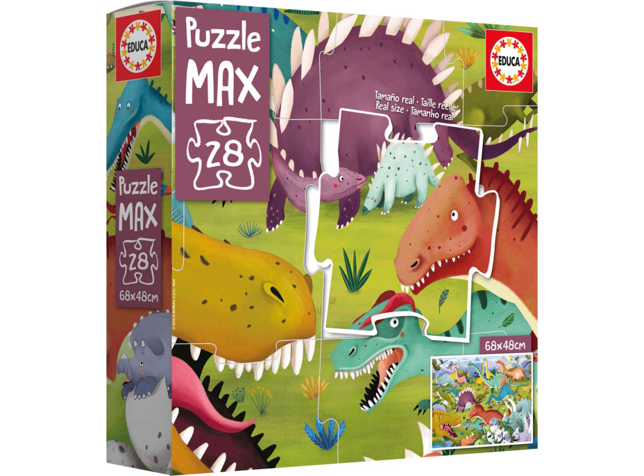 EDUCA Puzzle Dinosauři 28 dílků