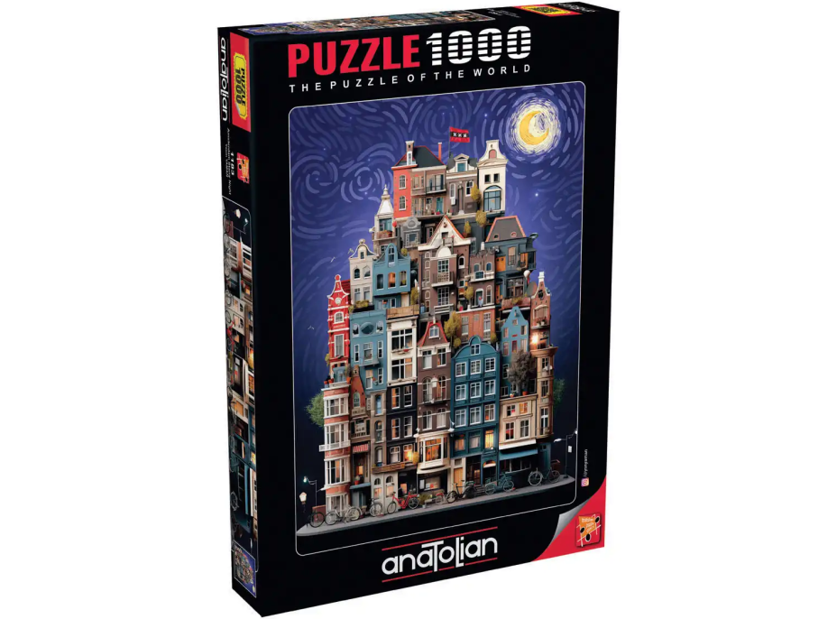 ANATOLIAN Puzzle Hvězdná noc v Amsterdamu 1000 dílků