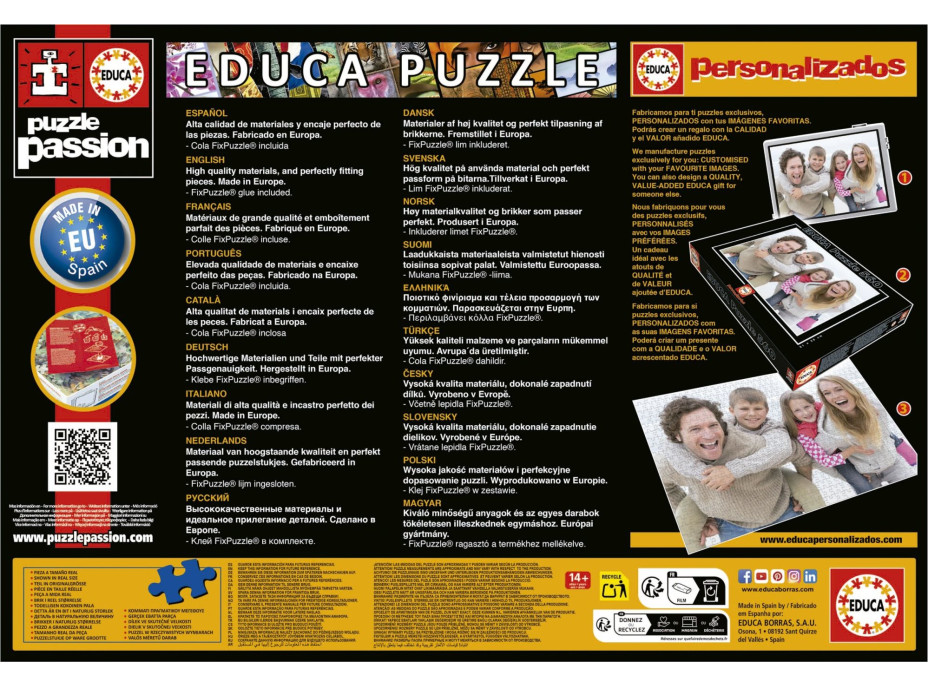 EDUCA Puzzle Město snů 2000 dílků