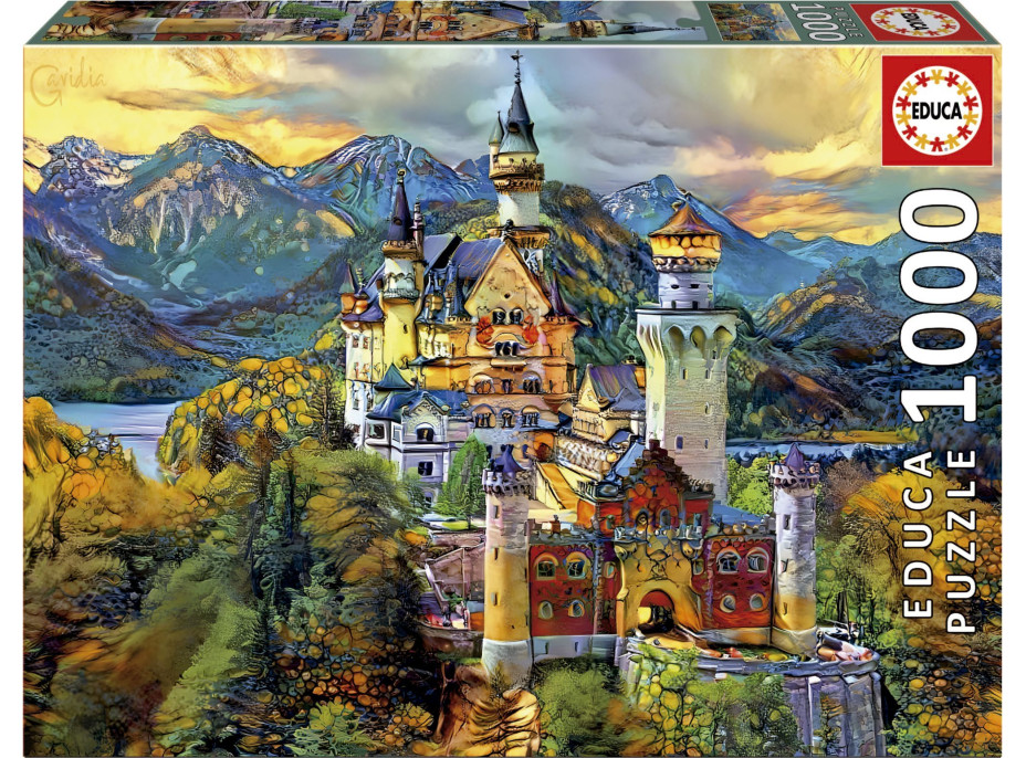 EDUCA Puzzle Neuschwanstein 1000 dílků