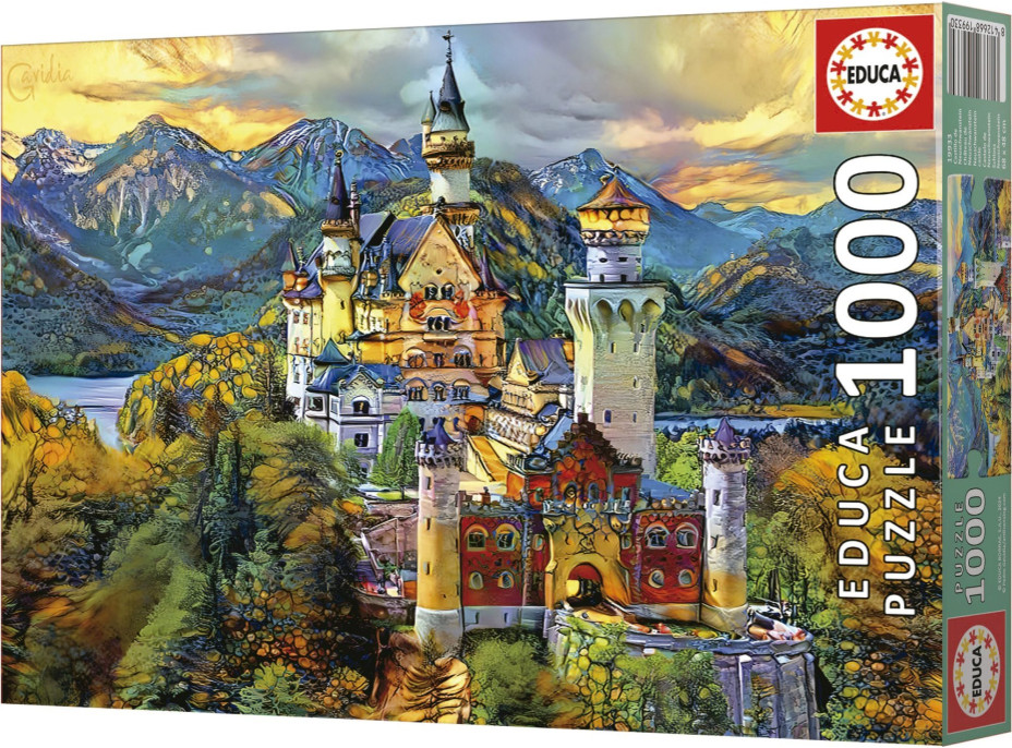 EDUCA Puzzle Neuschwanstein 1000 dílků