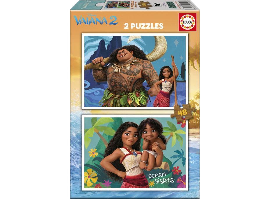 EDUCA Puzzle Vaiana 2, 2x48 dílků