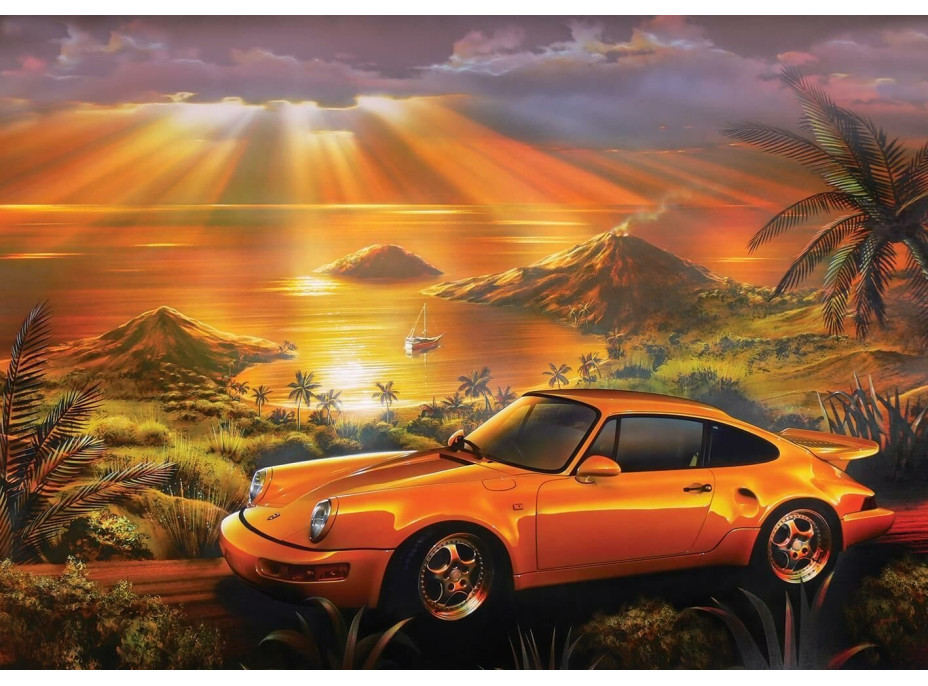 ART PUZZLE Puzzle Žluté Porsche 1500 dílků