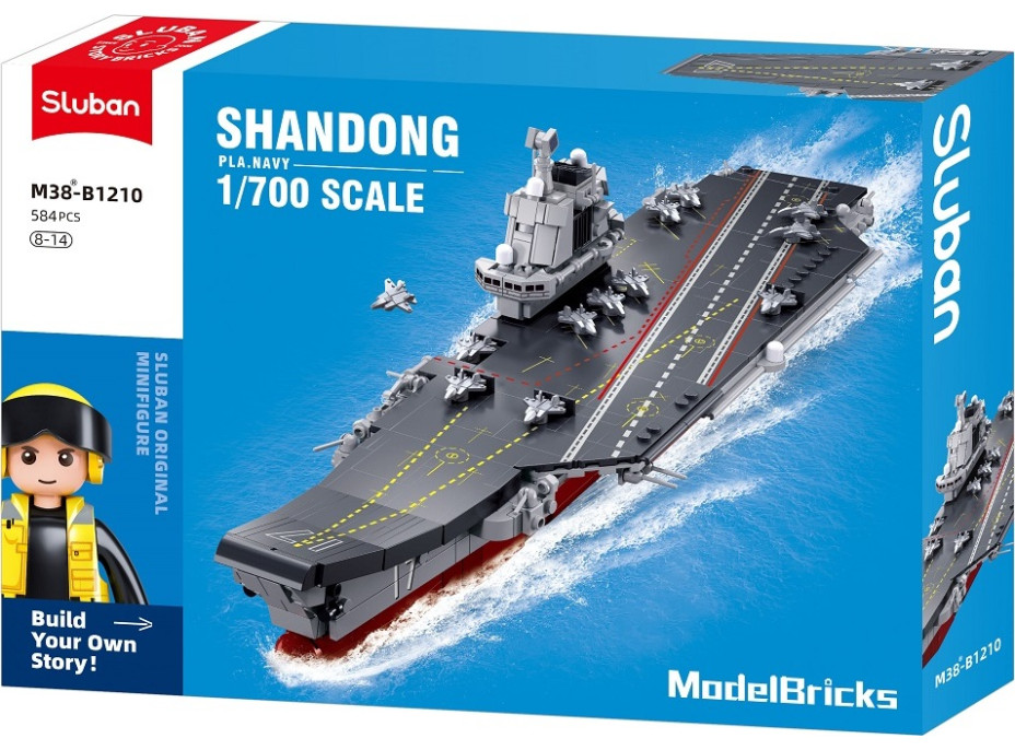 Sluban Model Bricks M38-B1210 Letadlová loď Shandong