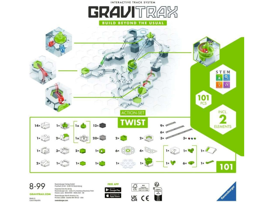 RAVENSBURGER GraviTrax Akční set Twist