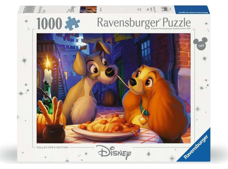 RAVENSBURGER Puzzle Lady a Tramp 1000 dílků