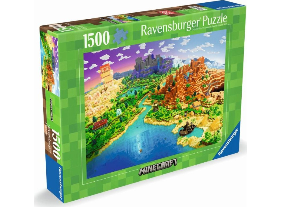 RAVENSBURGER Puzzle Minecraft: Svět Minecraftu 1500 dílků