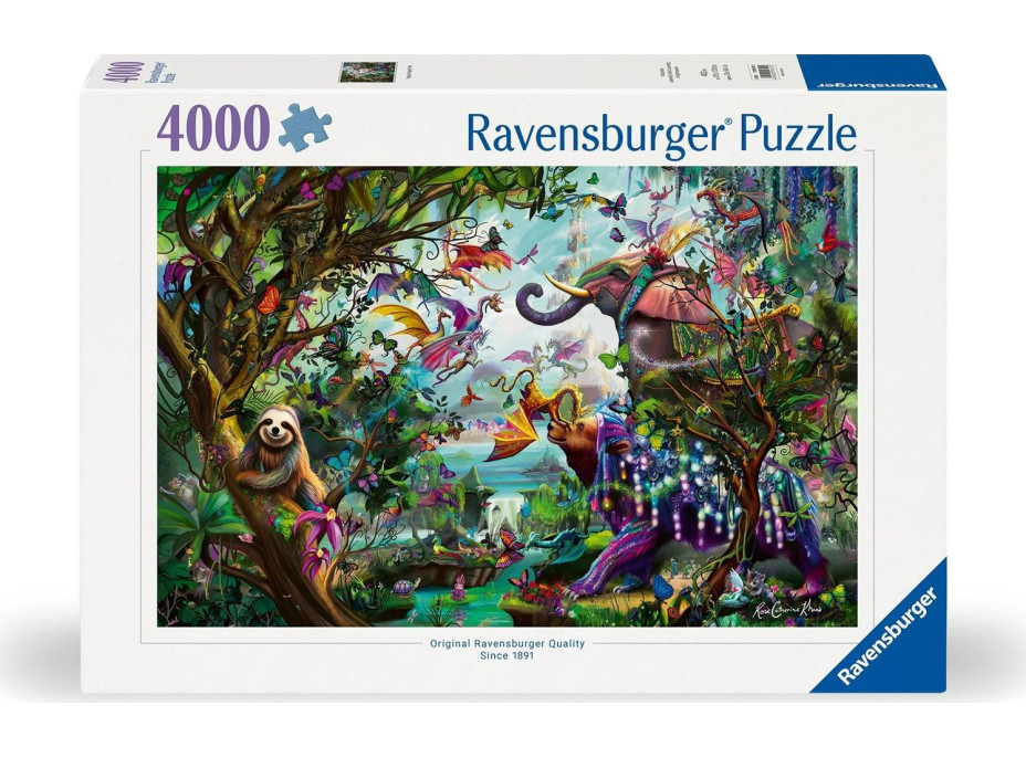 RAVENSBURGER Puzzle Tropičtí draci 4000 dílků