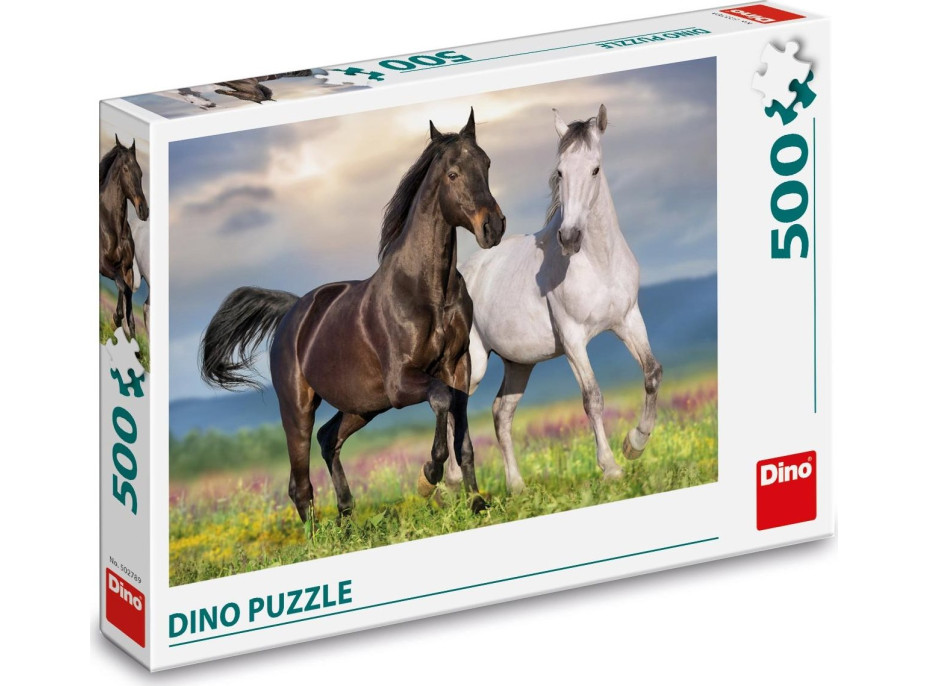 DINO Puzzle Zamilovaní koně 500 dílků