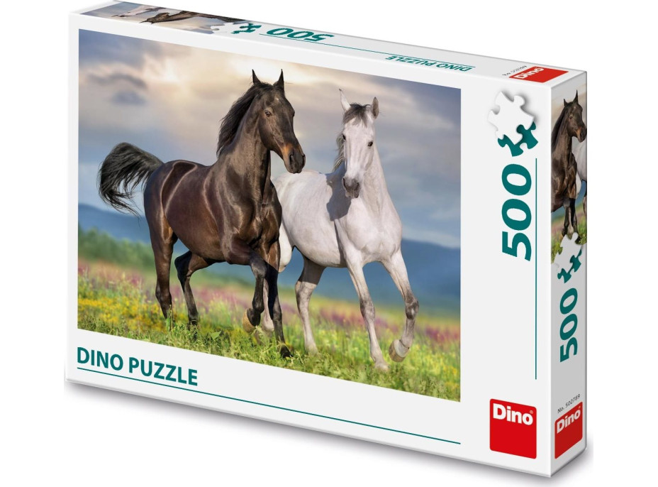 DINO Puzzle Zamilovaní koně 500 dílků