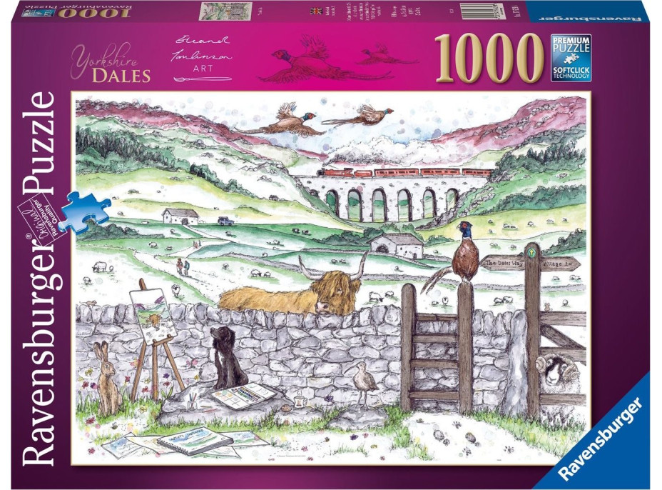 RAVENSBURGER Puzzle Život v Yorkshiru 1000 dílků