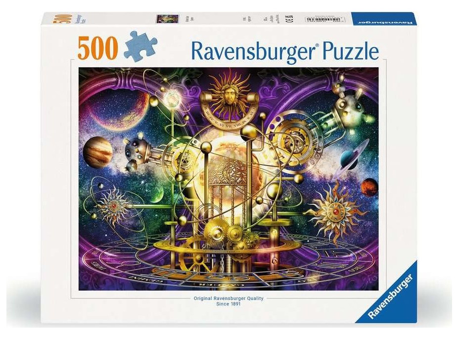 RAVENSBURGER Puzzle Zlatá sluneční soustava 500 dílků