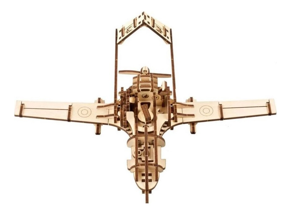 UGEARS 3D puzzle Bojový dron Bayraktar TB2 125 dílků