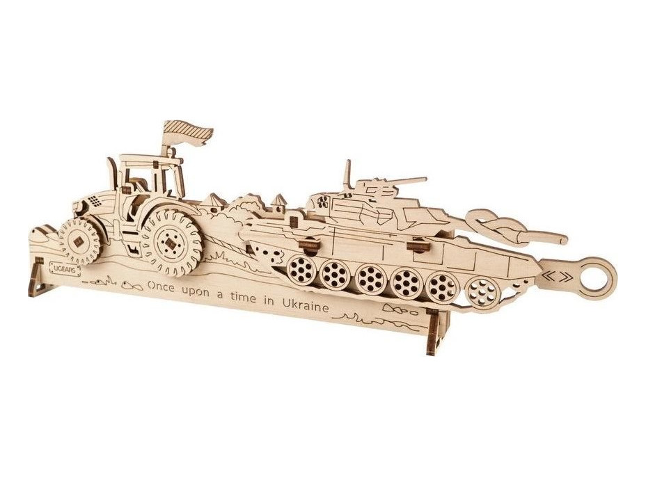 UGEARS 3D puzzle Brave UA Tractor 51 dílků