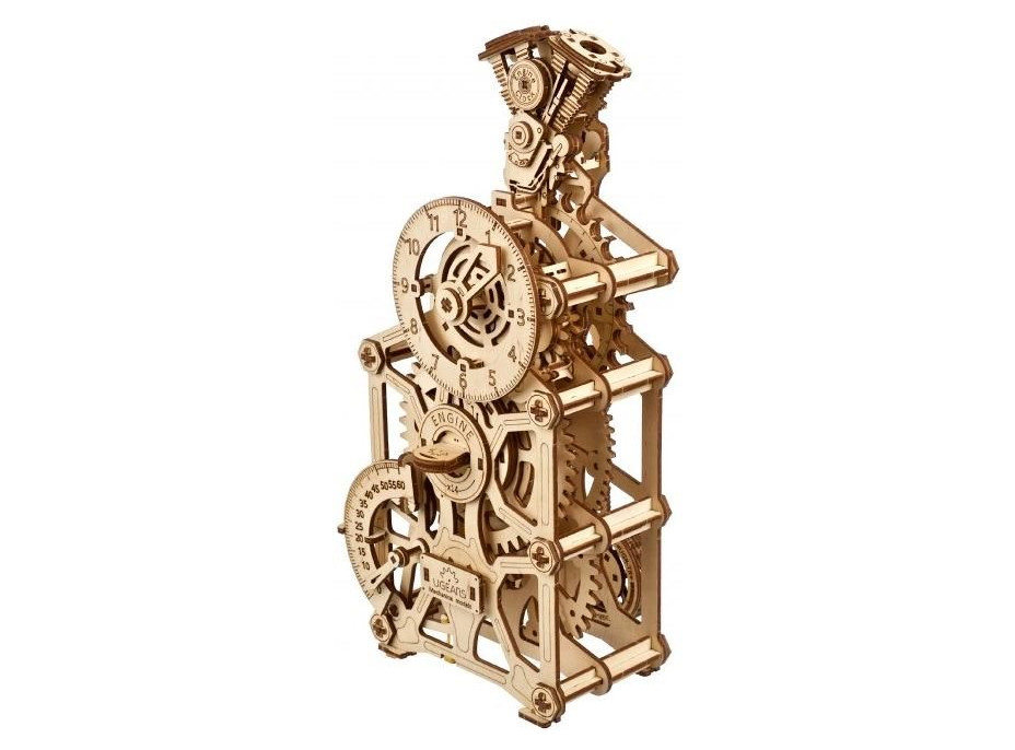 UGEARS 3D puzzle Hodiny motoru 265 dílků