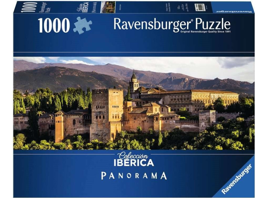 RAVENSBURGER Panoramatické puzzle Alhambra 1000 dílků