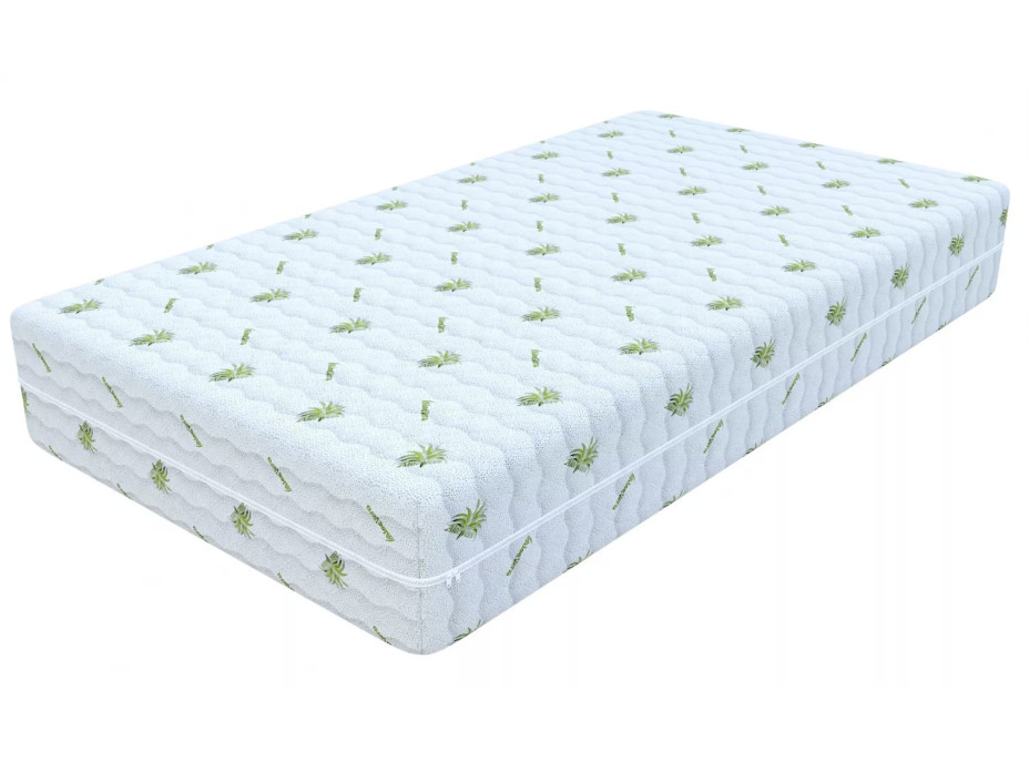 Pěnová matrace SELECT 200x80x14 cm - paměťová pěna/HR pěna se zvýšenou hustotou + Aloe vera potah