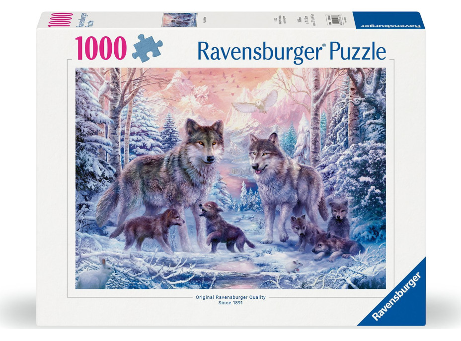 RAVENSBURGER Puzzle Arktičtí vlci 1000 dílků