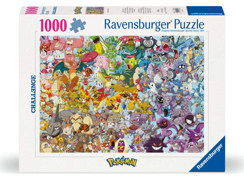 RAVENSBURGER Puzzle Challenge: Pokémon 1000 dílků