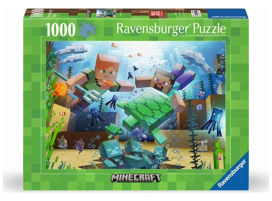 RAVENSBURGER Puzzle Minecraft 1000 dílků