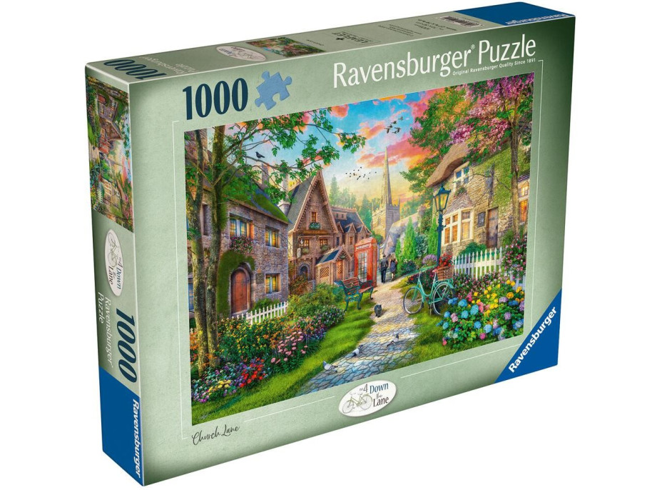 RAVENSBURGER Puzzle Procházka venkovskou uličkou 1000 dílků