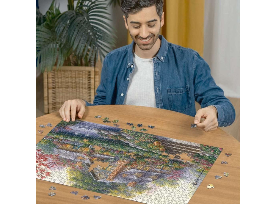 RAVENSBURGER Puzzle Romantická chata 1000 dílků