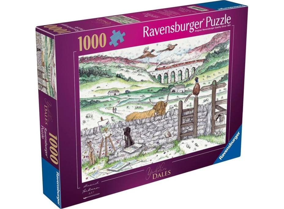 RAVENSBURGER Puzzle Život v Yorkshiru 1000 dílků