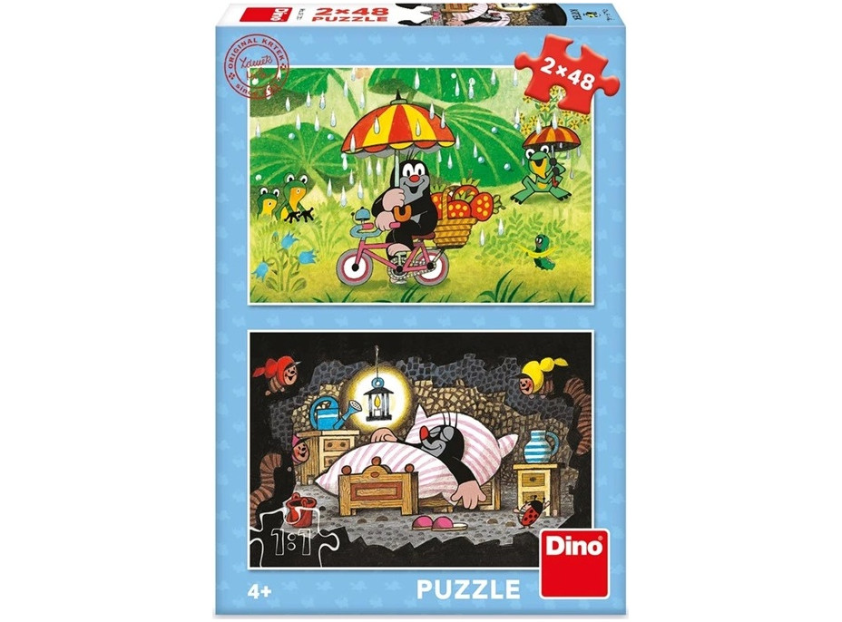 Dino Puzzle Krtkův den 2x48 dílků