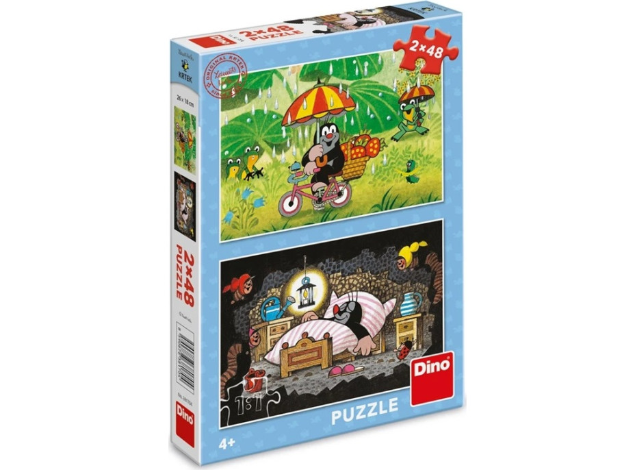 Dino Puzzle Krtkův den 2x48 dílků