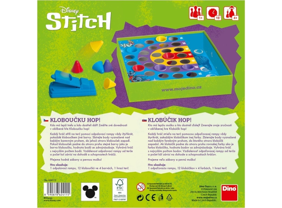 Dino Kloboučku hop – Stitch