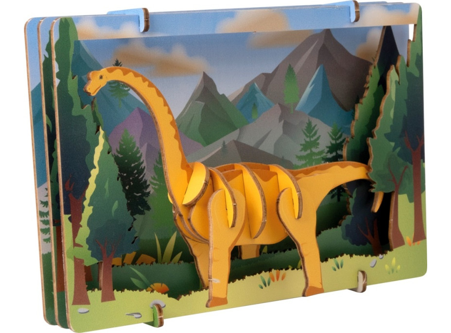 EscapeWelt 3D dřevěné puzzle Brontosaurus