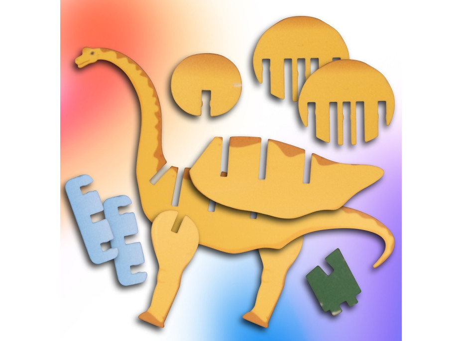 EscapeWelt 3D dřevěné puzzle Brontosaurus