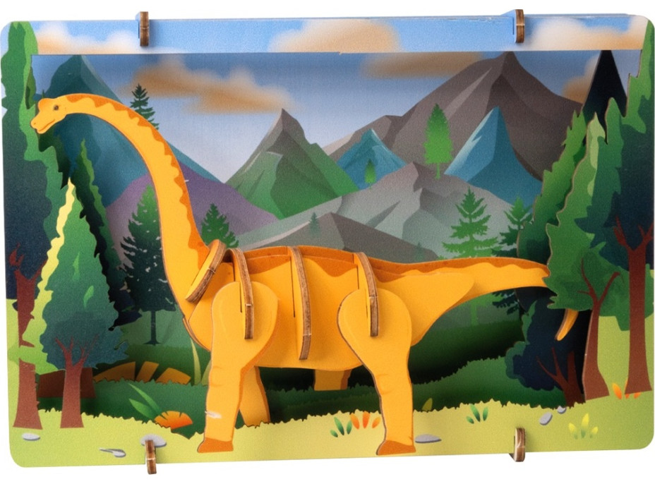 EscapeWelt 3D dřevěné puzzle Brontosaurus