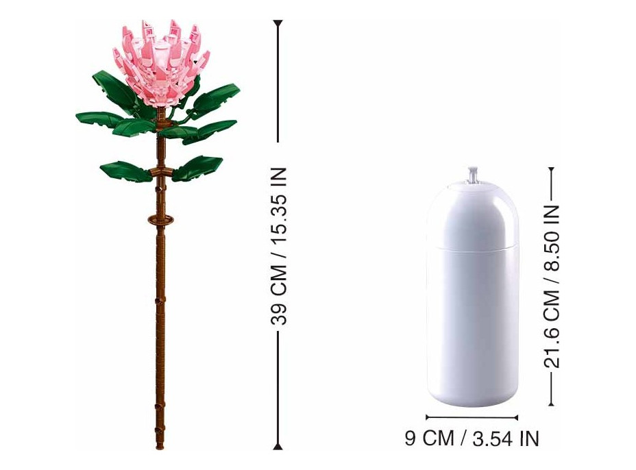 Sluban Flowers M38-B1101-03 Protea velká ve váze